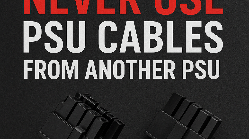 dont swap psu cables with another one.